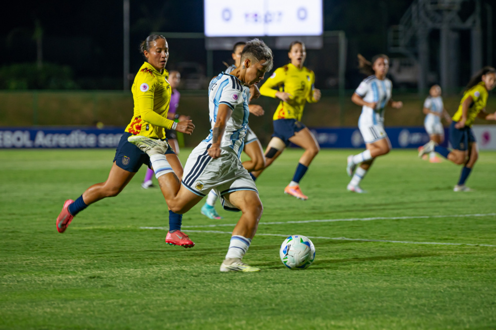 Argentina cay&oacute; ante Ecuador en la Fase Final del Sudamericano Femenino Sub 20. (Foto: AFA)
